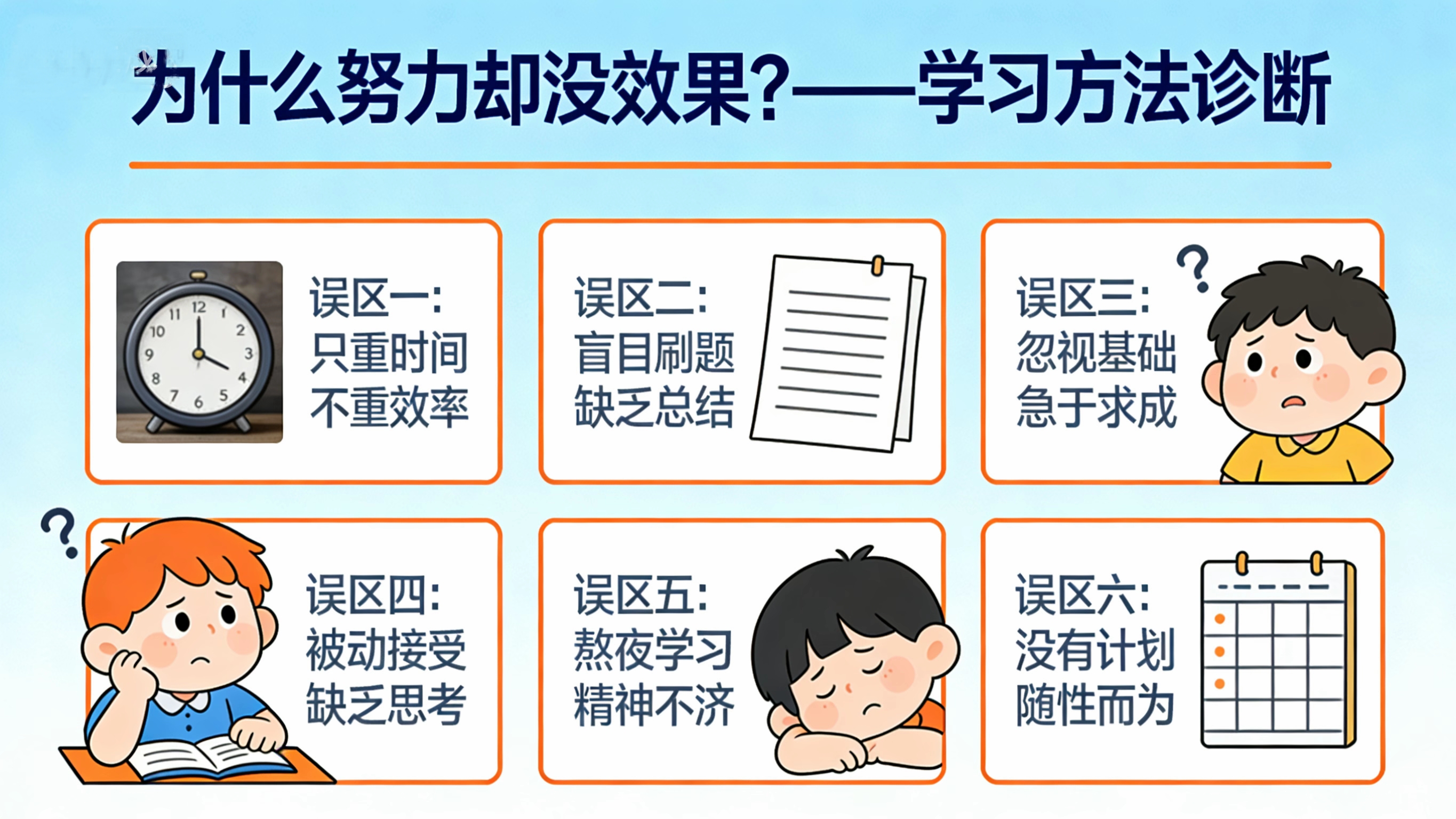 为什么努力却没效果？——学习方法诊断