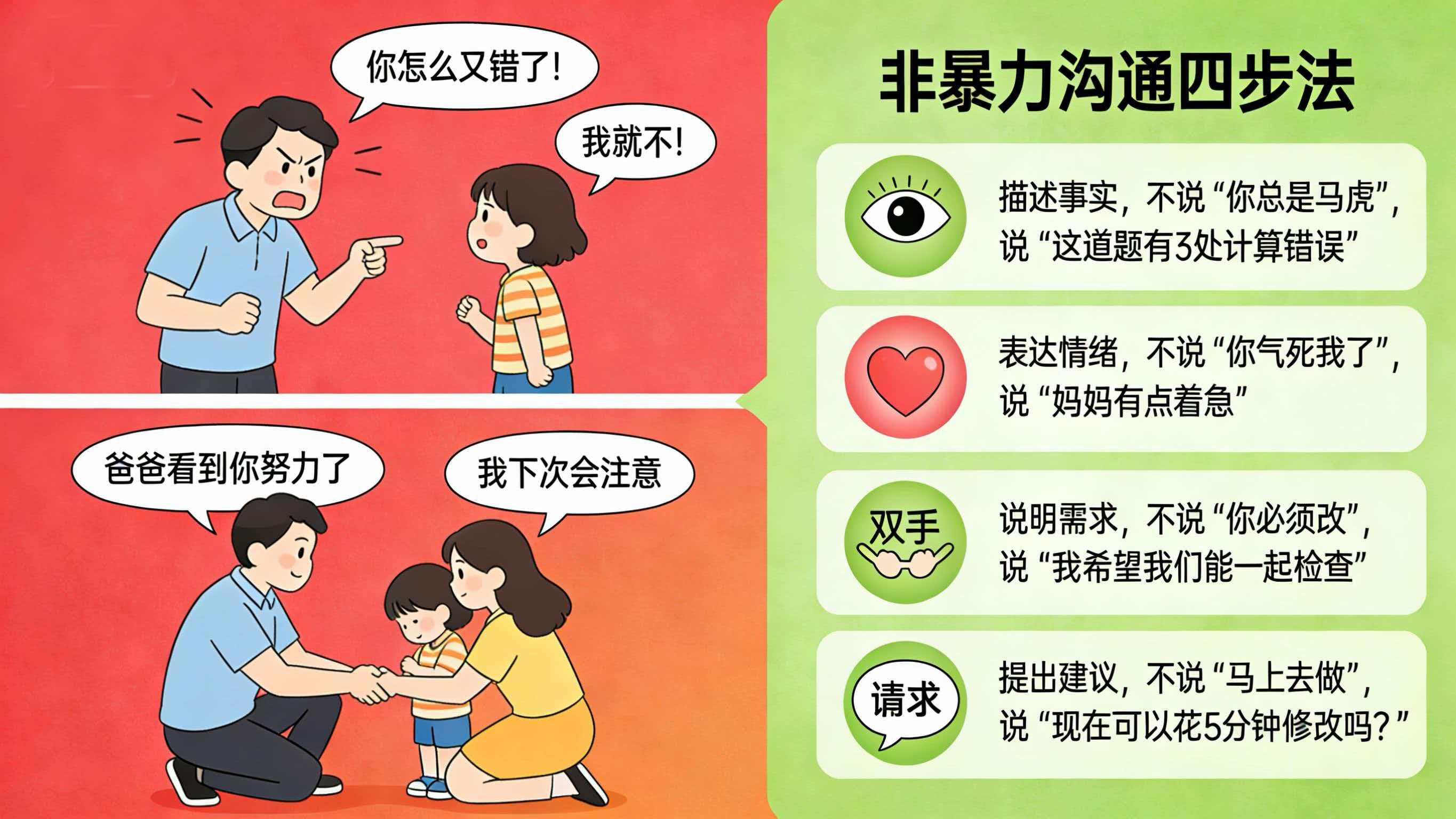 非暴力沟通——让亲子学习沟通从怼变对