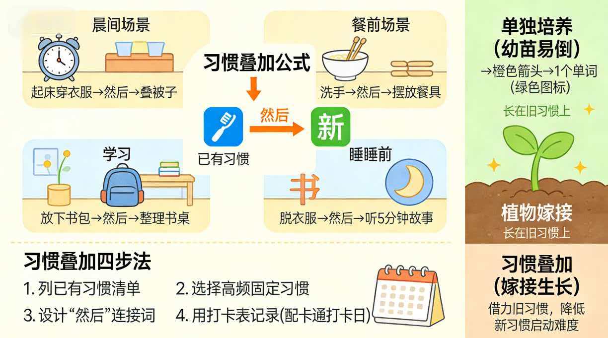习惯叠加策略——让好习惯长在旧习惯上